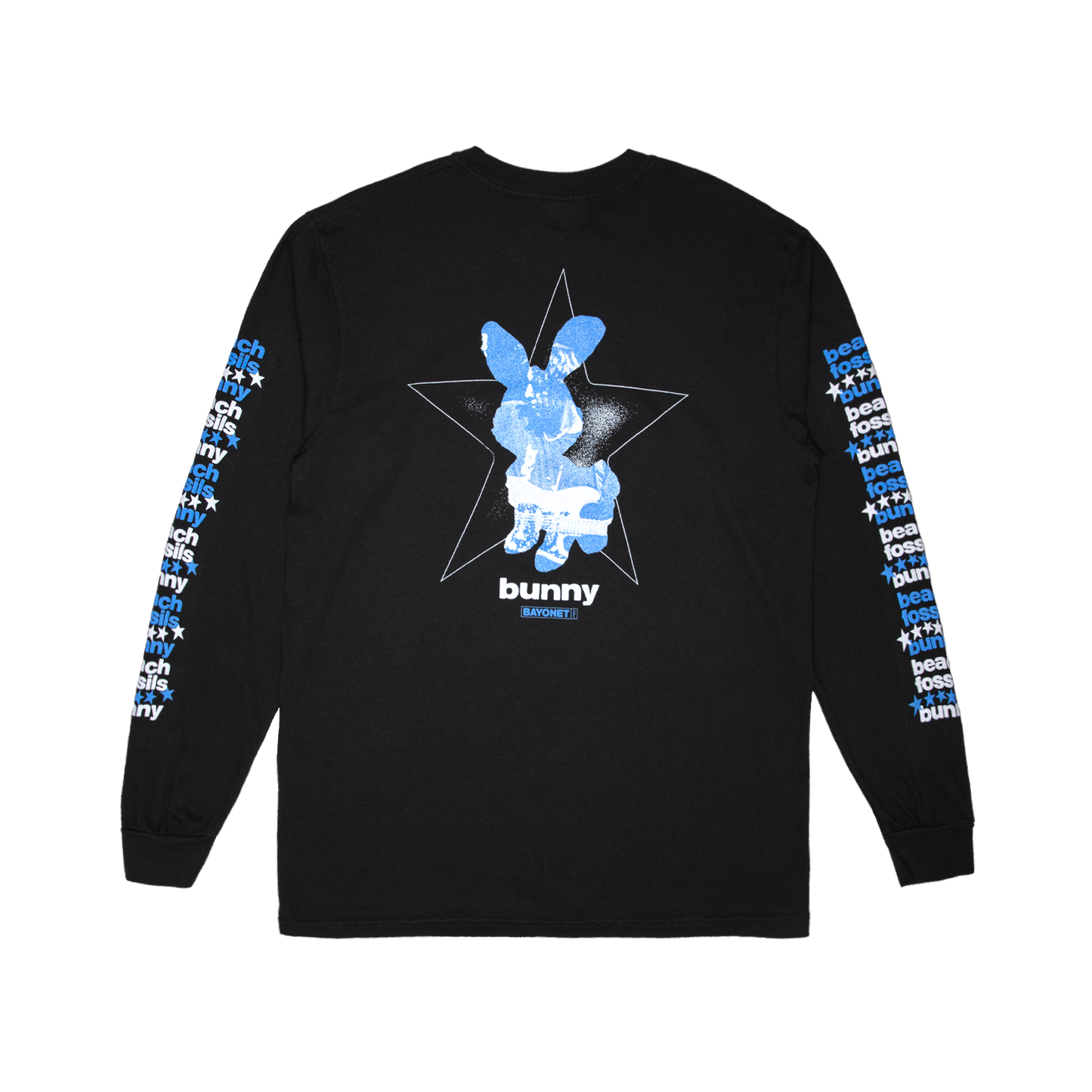 Beach Fossils Bunny Long Sleeve Black