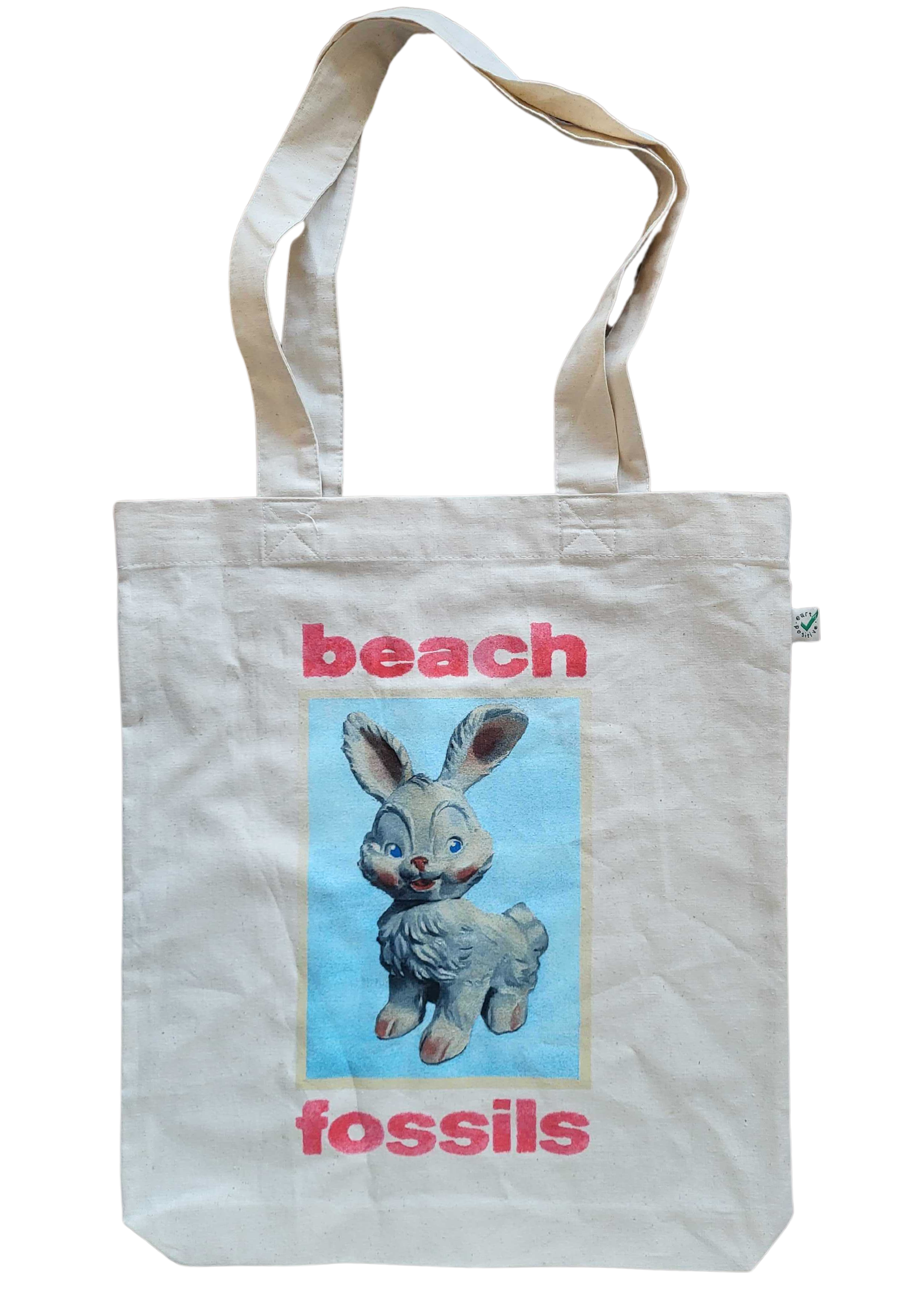 Beach Fossils Bunny Tote Bag
