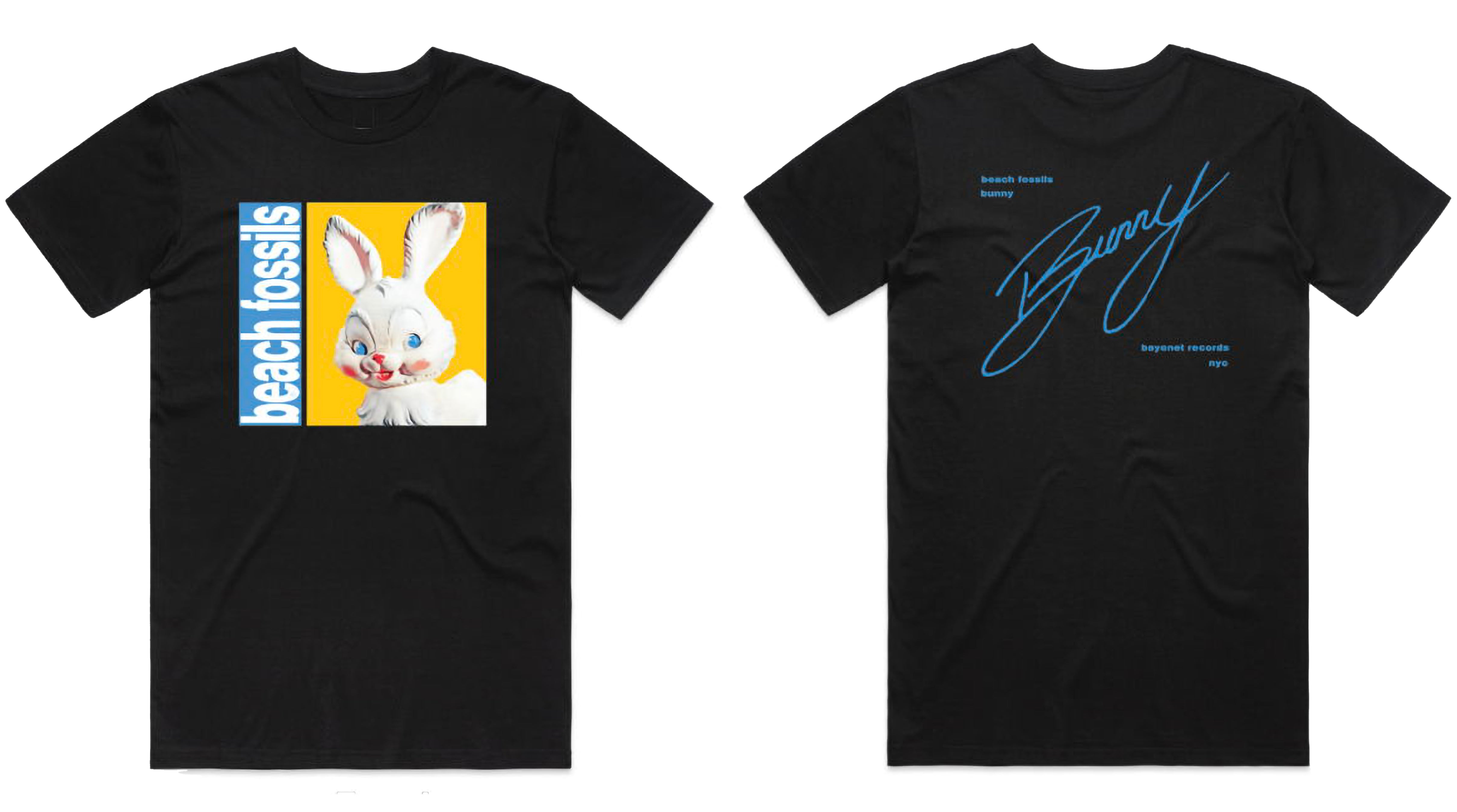 Beach Fossils Cursive T-Shirt Black