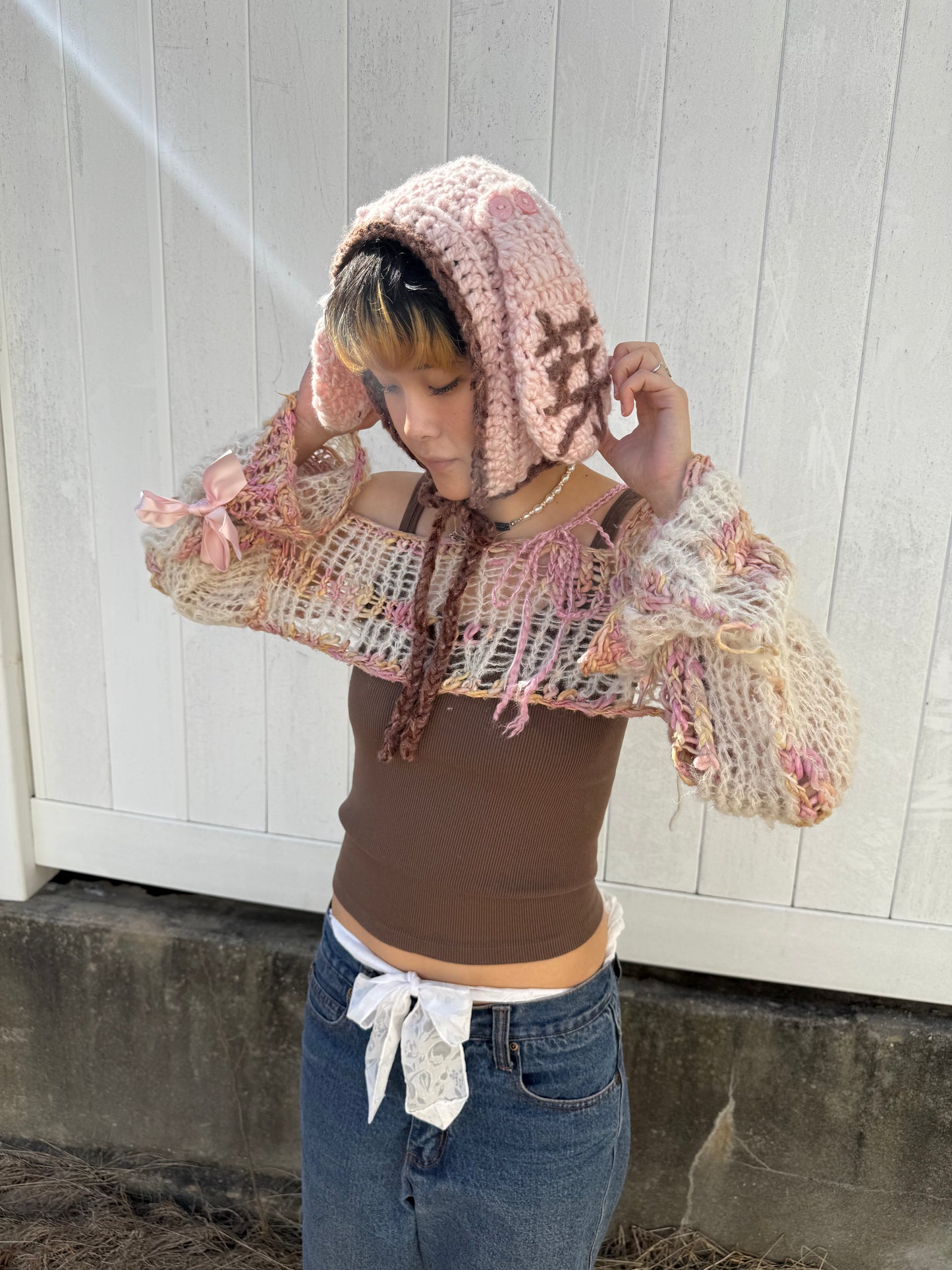 Limited Mei Semones Knit Bunny Hat