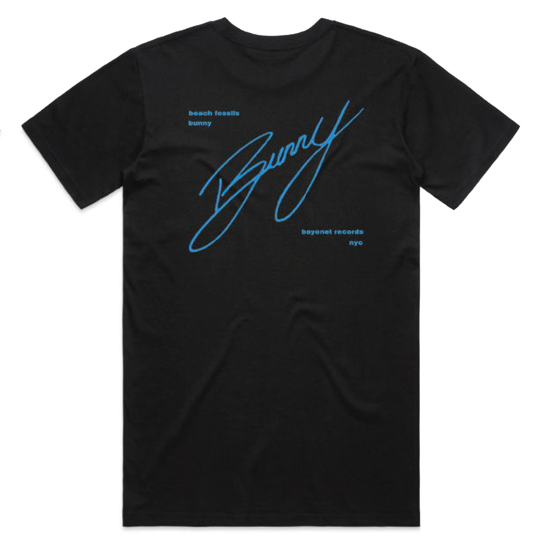 Beach Fossils Cursive T-Shirt Black