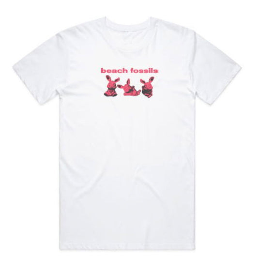 Beach Fossils Bunny Motif T-Shirt