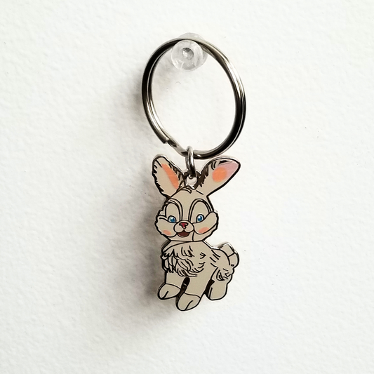 LIMITED Beach Fossils 'Bunny' Die-cut Keychain