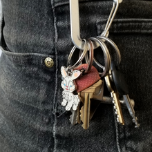 Load image into Gallery viewer, LIMITED Beach Fossils &#39;Bunny&#39; Die-cut Keychain
