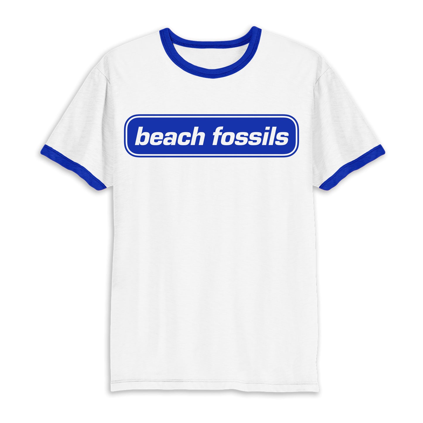 Beach Fossils Blue Logo Ringer T Shirt