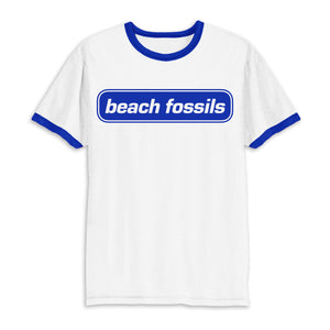 Beach Fossils Blue Logo Ringer T Shirt