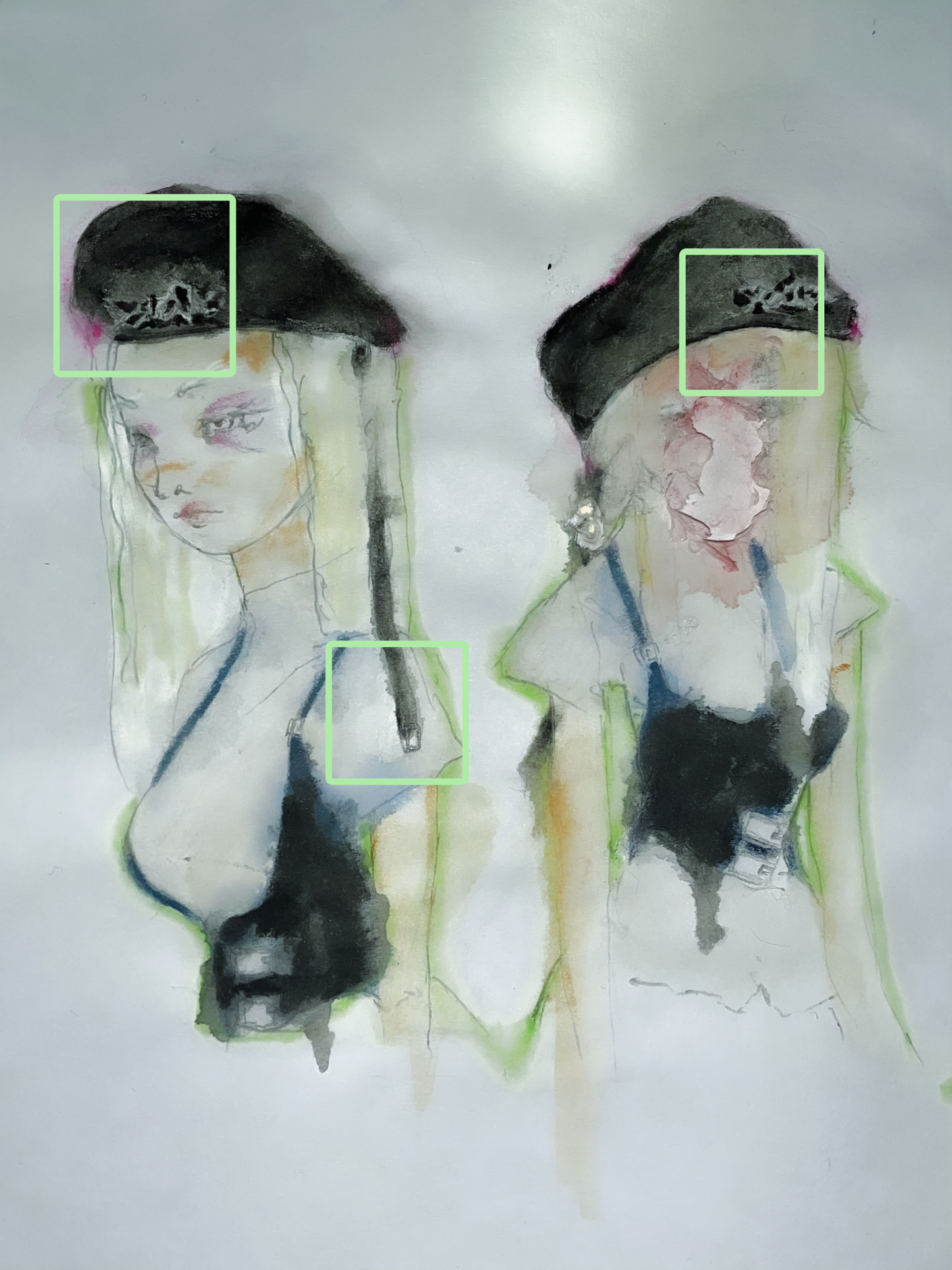 yeule beret + pin set