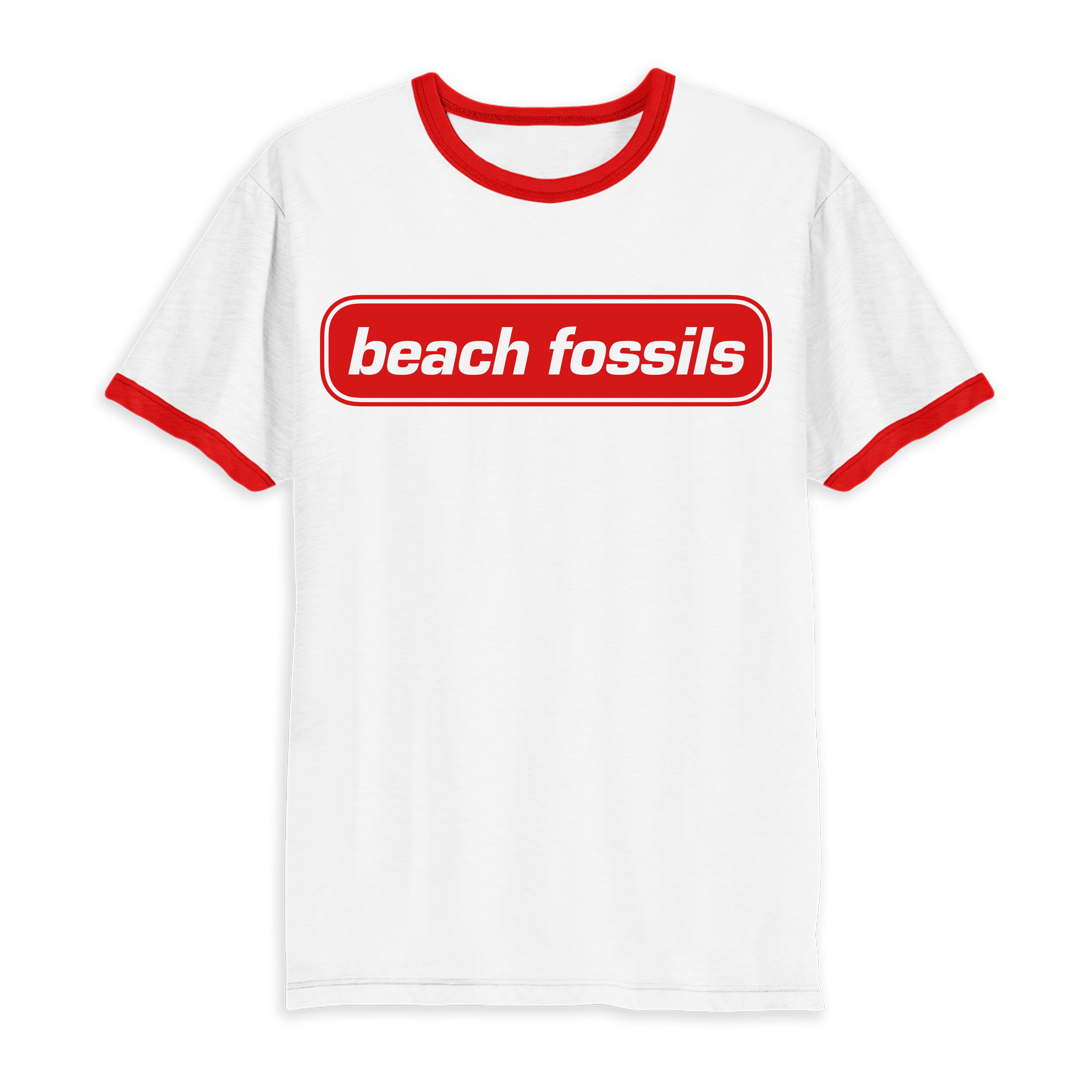 Beach Fossils Red Logo Ringer T Shirt